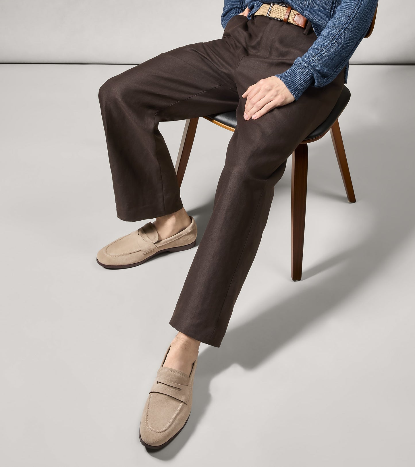 C44863:CH DARK LATTE SUEDE / DARK NATURAL