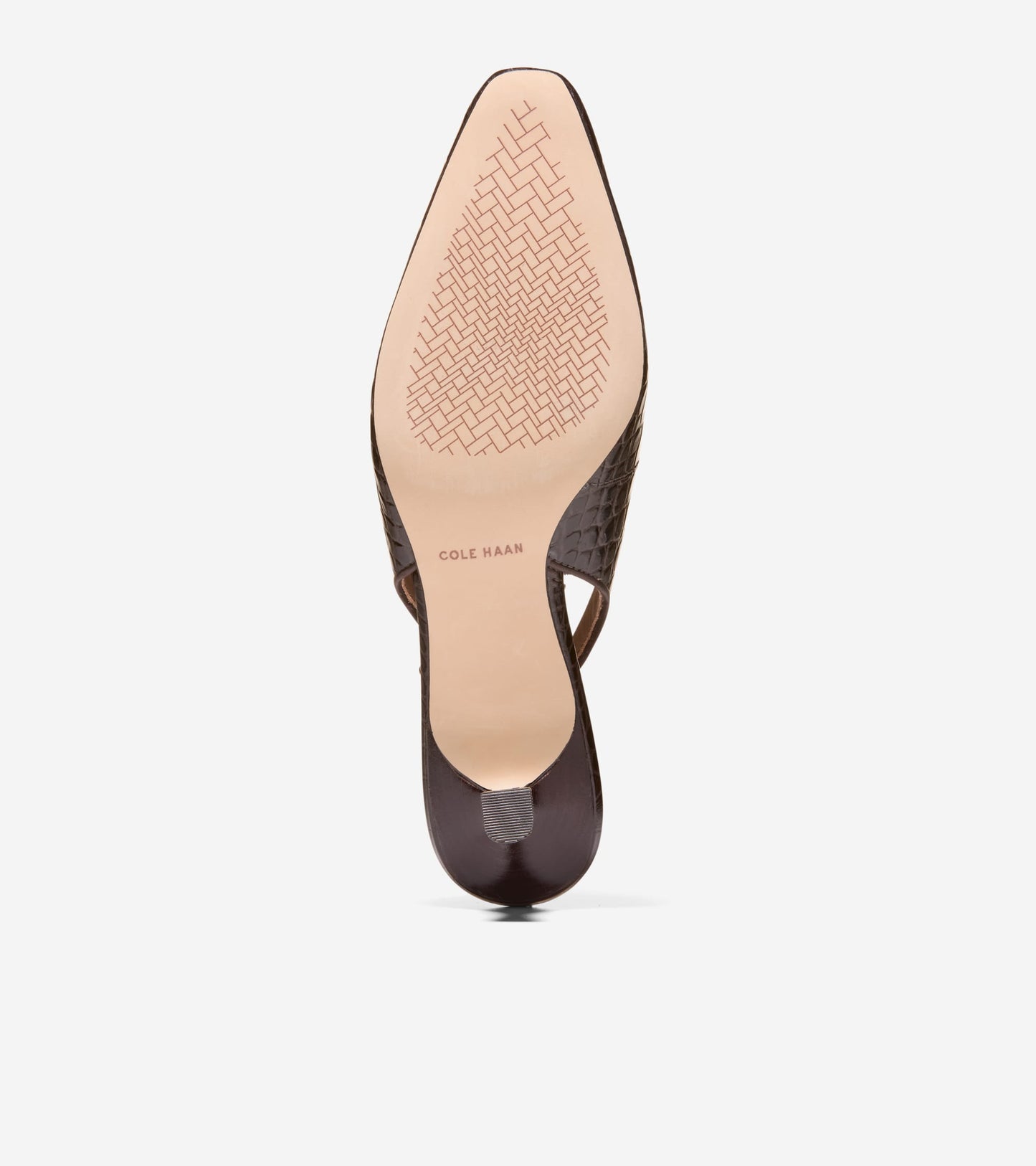 W36869:CH DK CHOCOLATE CROC PRINT LEATHER