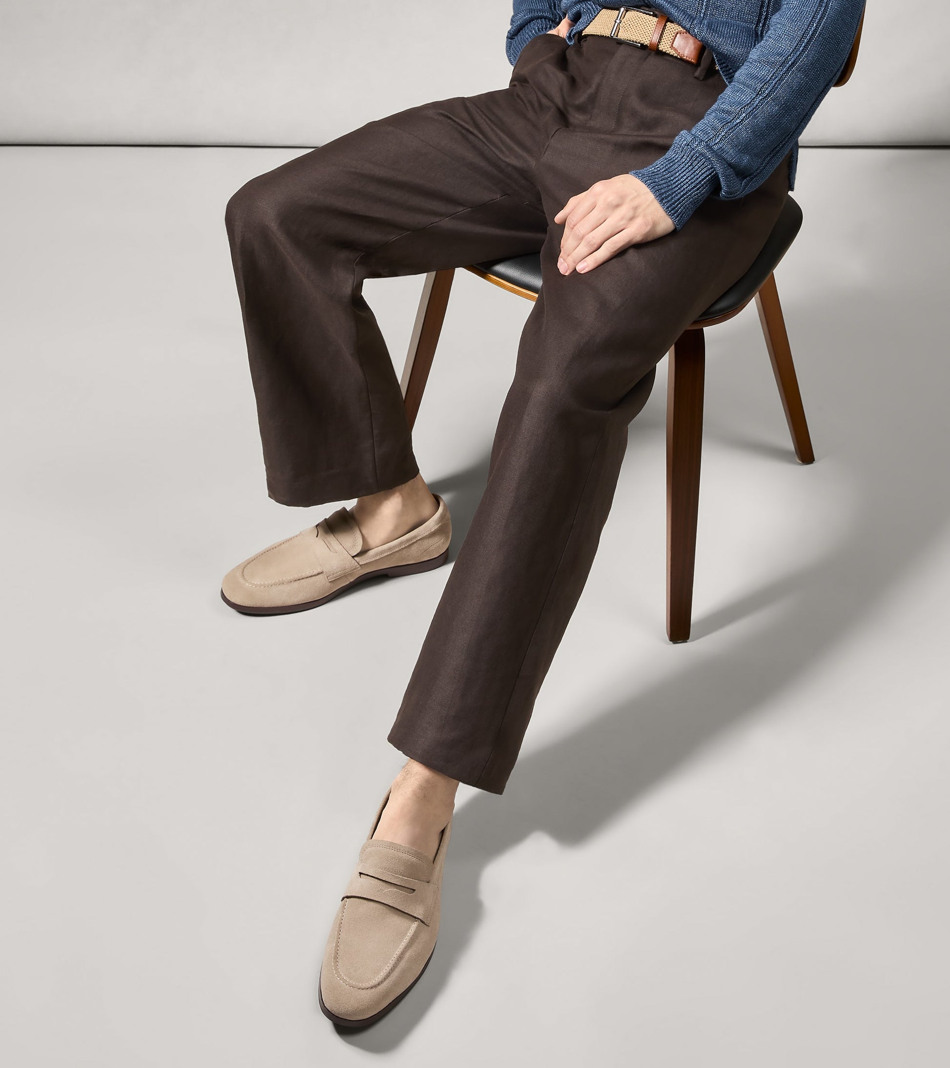 C44863:CH DARK LATTE SUEDE / DARK NATURAL