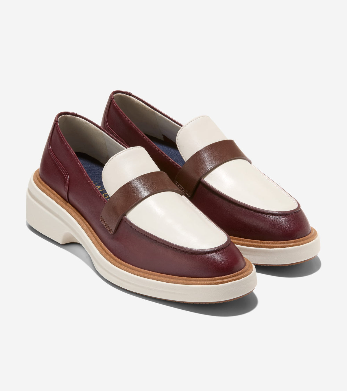 W37623:CH BLOODSTONE / FONDUE FUDGE / IVORY LEATHER