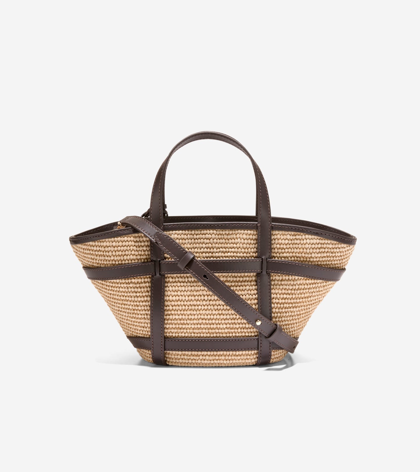 U08158:NATURAL RAFFIA/DK. CHOCOLATE:0000