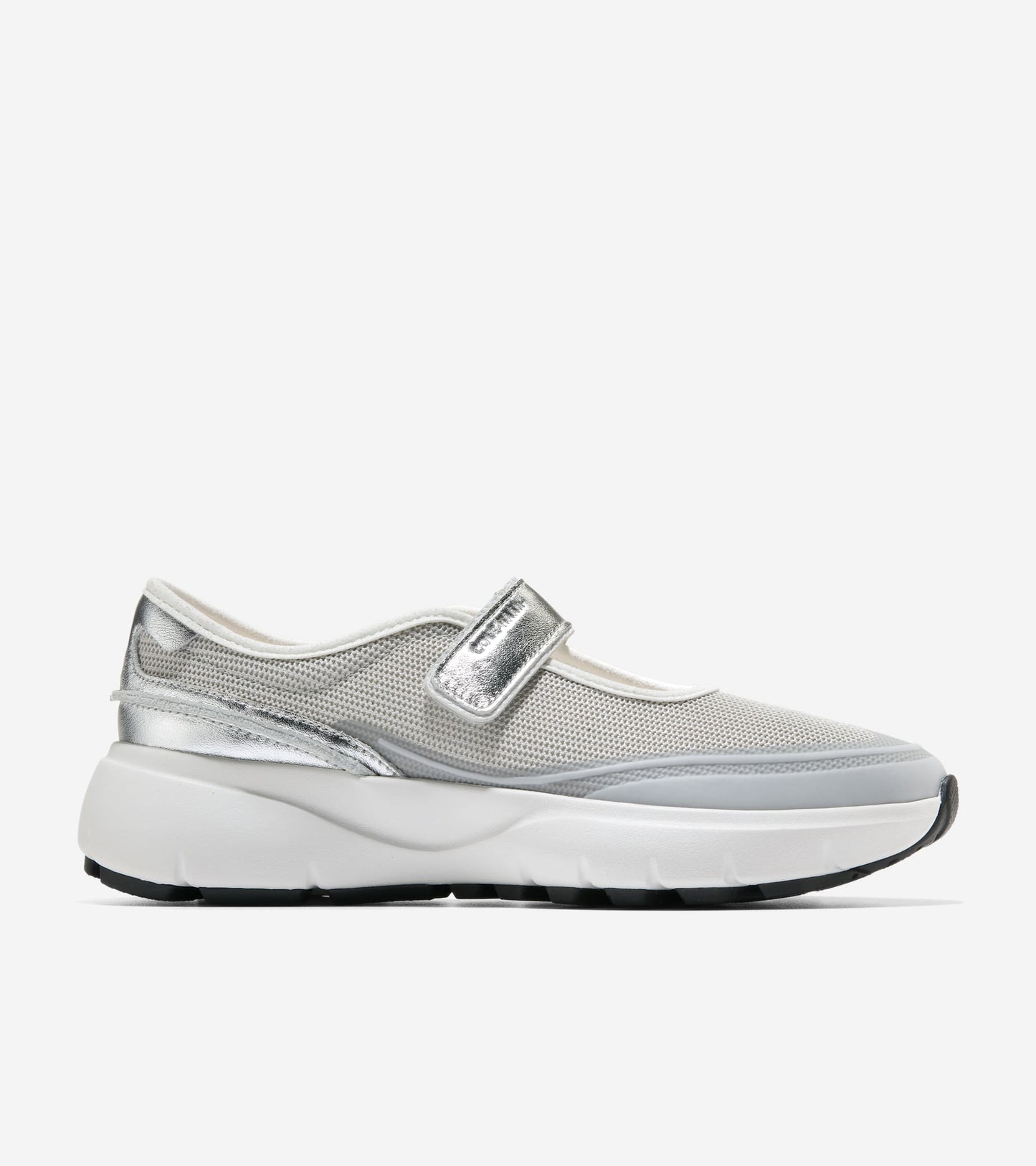 W37606:SILVER MESH / SILVER METALLIC/WHITE LEATHER