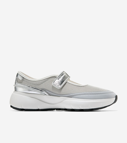 W37606:SILVER MESH / SILVER METALLIC/WHITE LEATHER