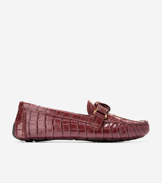 W36049:CH MAHOGANY CROC PRINT LEATHER