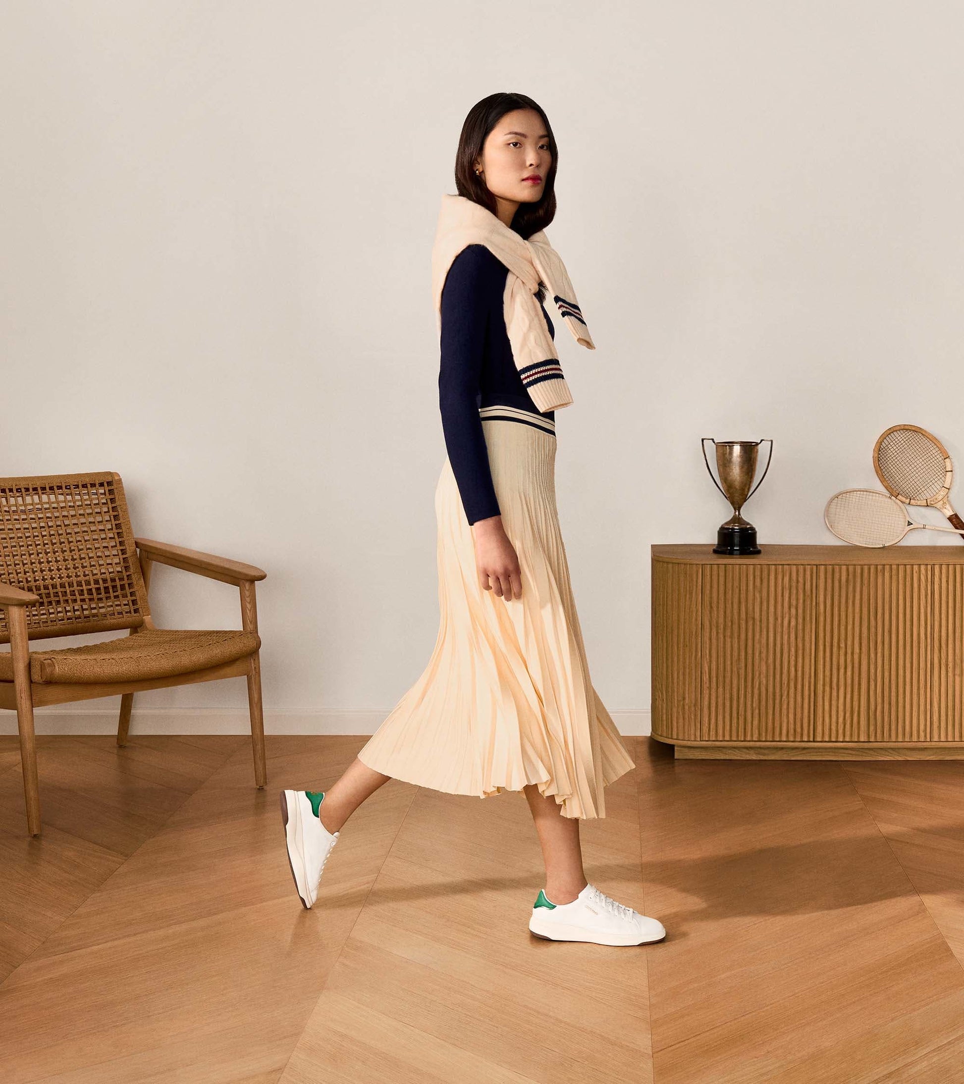 W36223:OPTIC WHITE / GREEN JACKET / IVORY