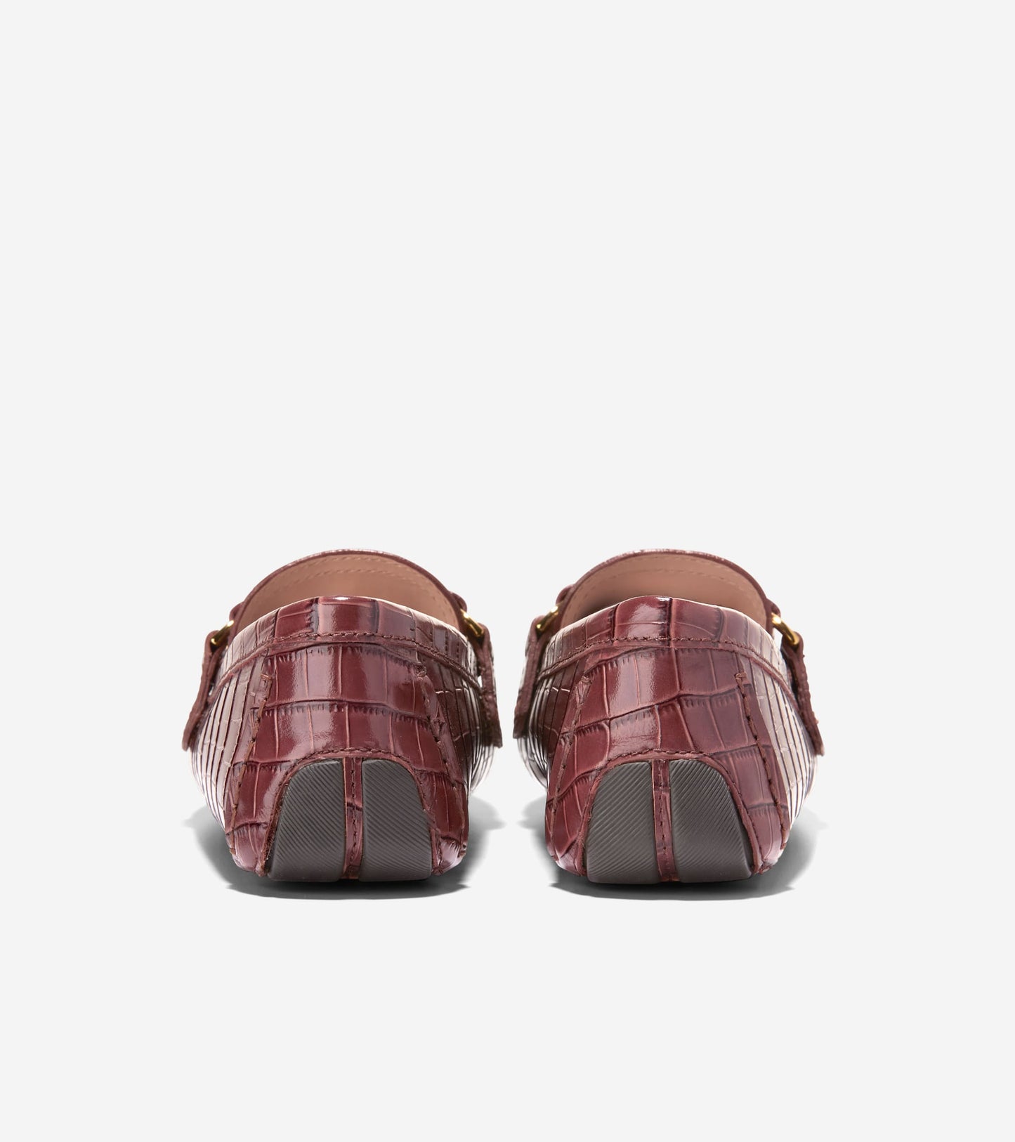 W36049:CH MAHOGANY CROC PRINT LEATHER