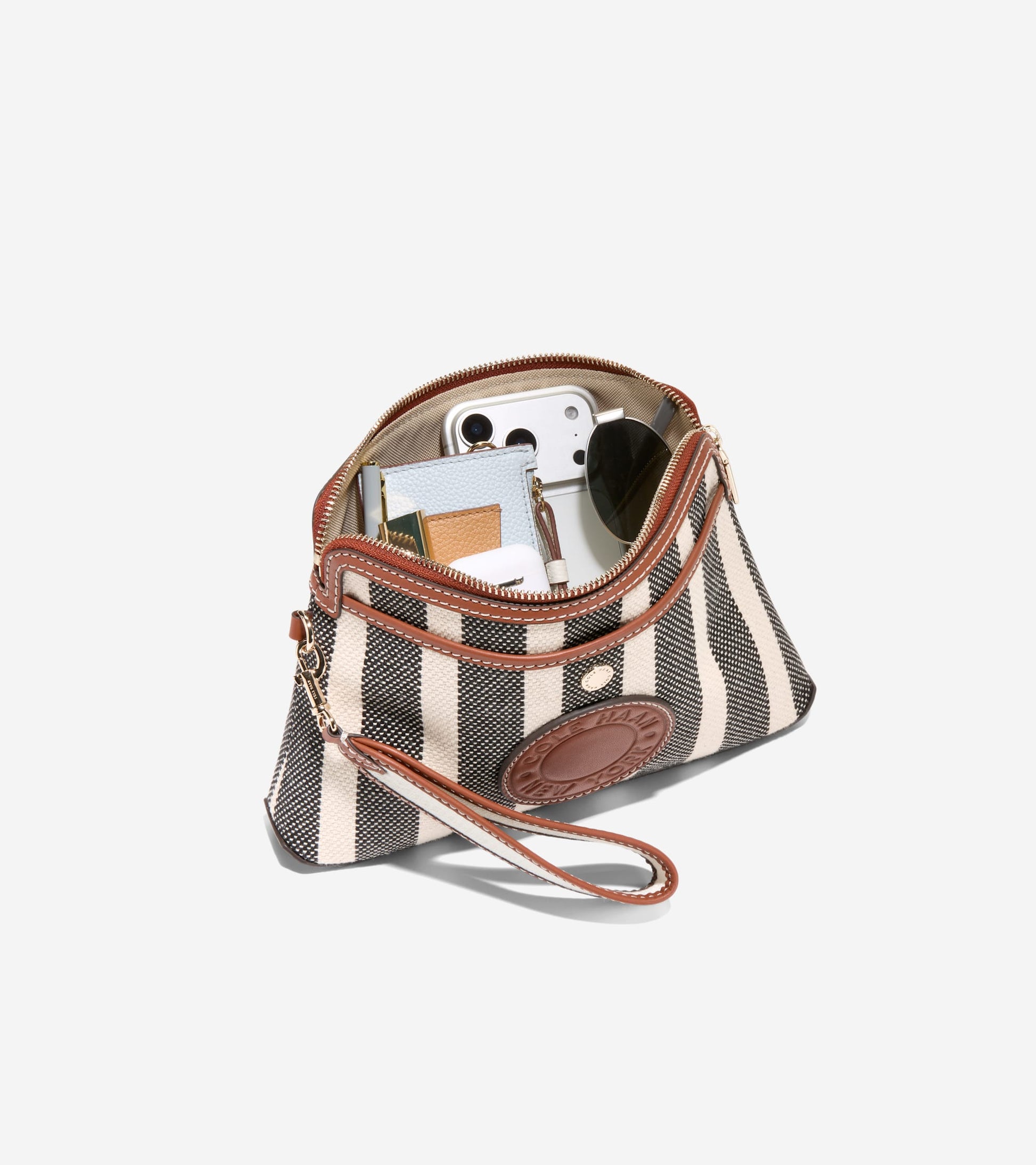 U08449:NATURAL CANVAS STRIPE PRINT:0000