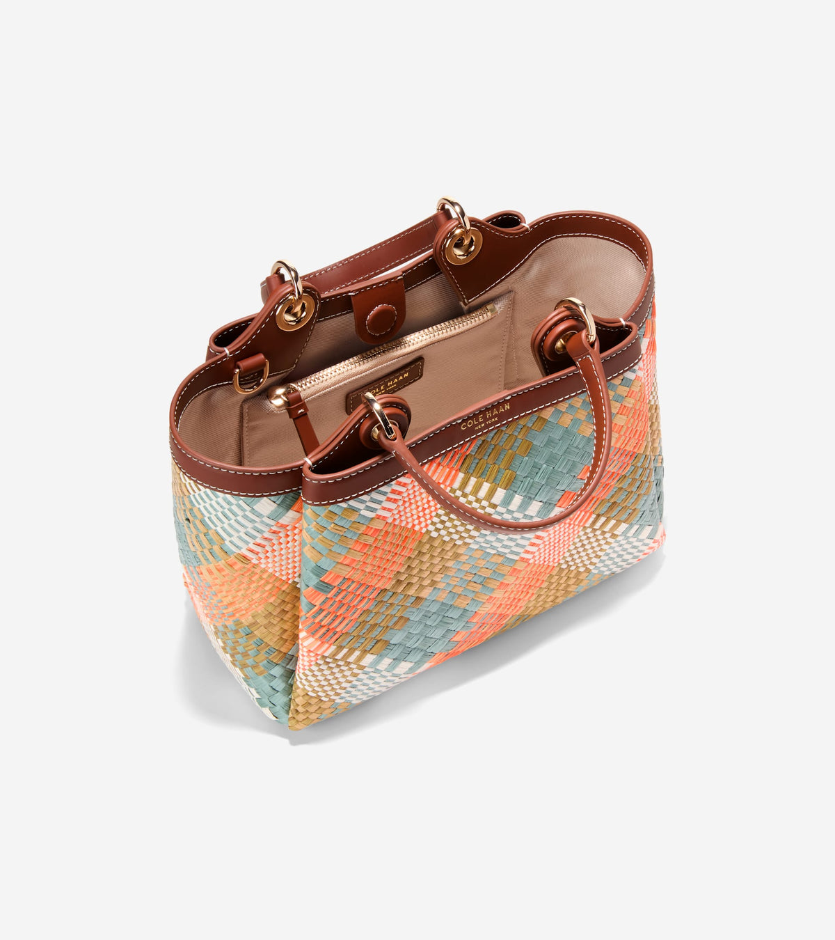 U08524:MULTI COLOR  WOVEN RAFFIA PRINT:0000