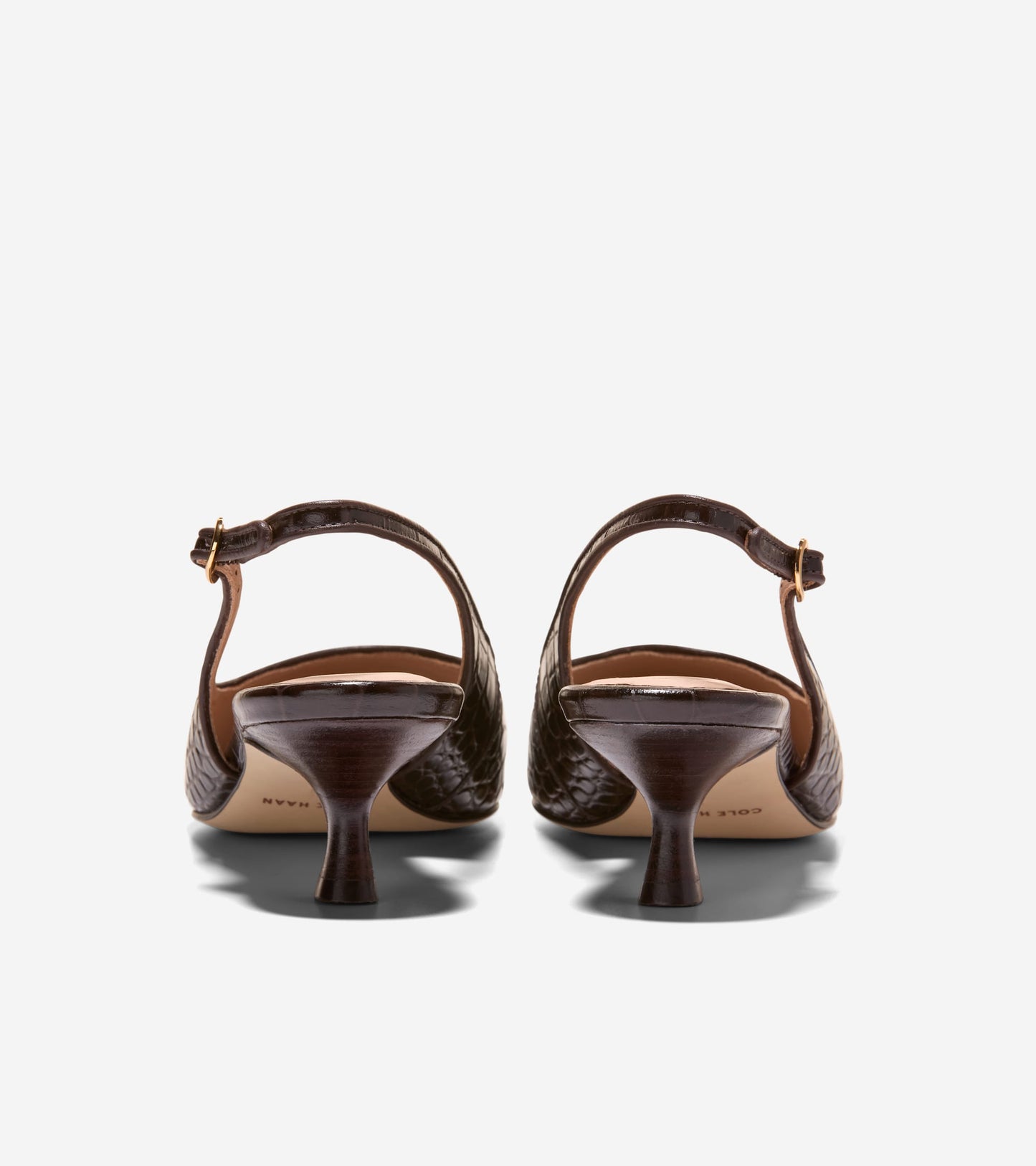 W36869:CH DK CHOCOLATE CROC PRINT LEATHER
