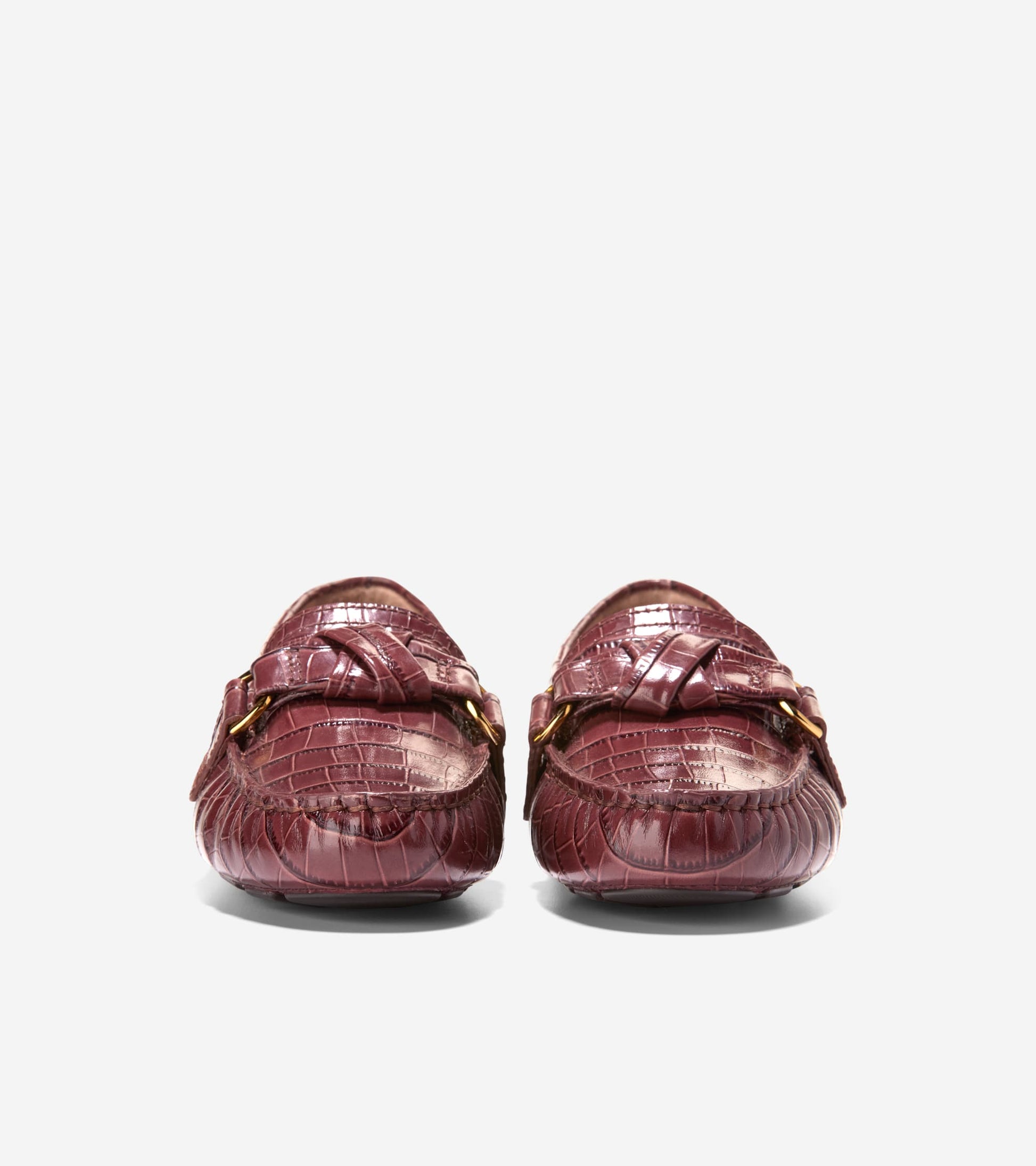 W36049:CH MAHOGANY CROC PRINT LEATHER