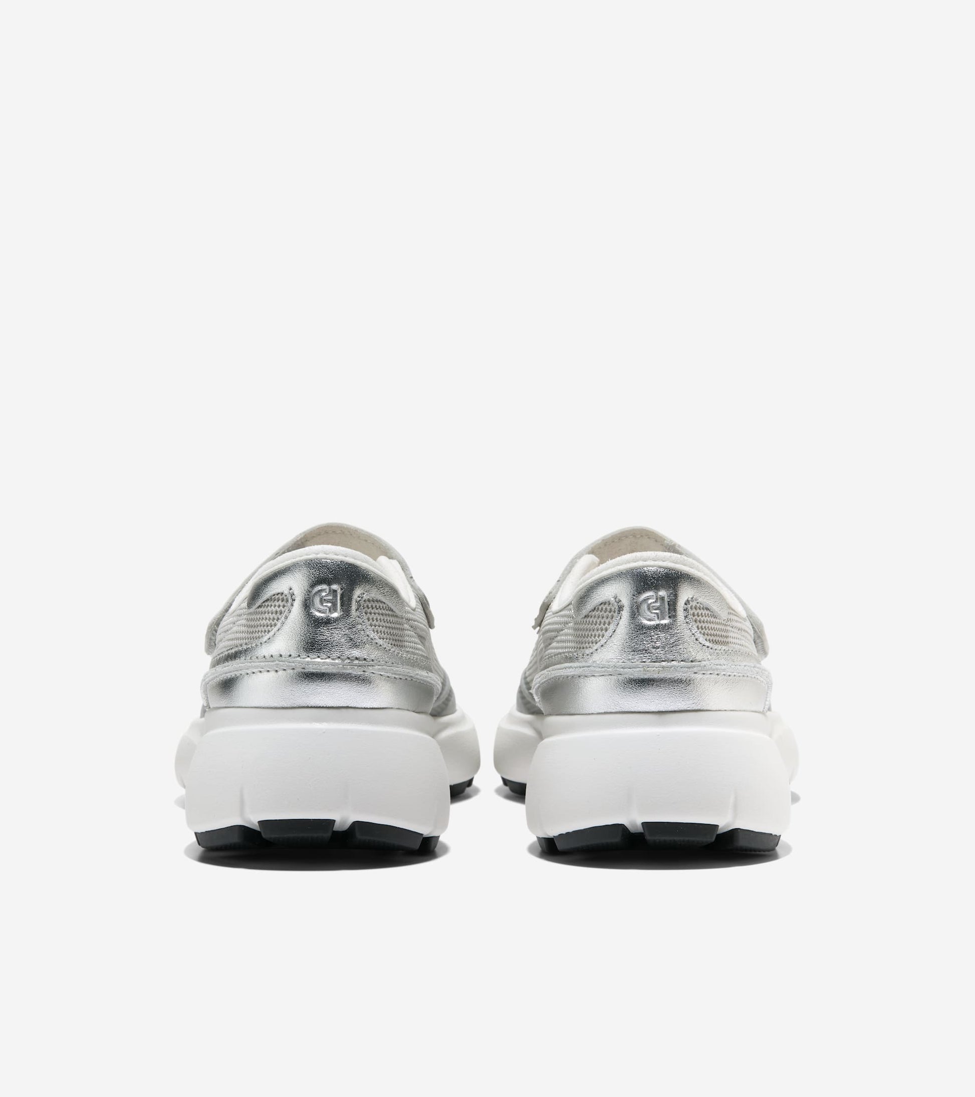 W37606:SILVER MESH / SILVER METALLIC/WHITE LEATHER