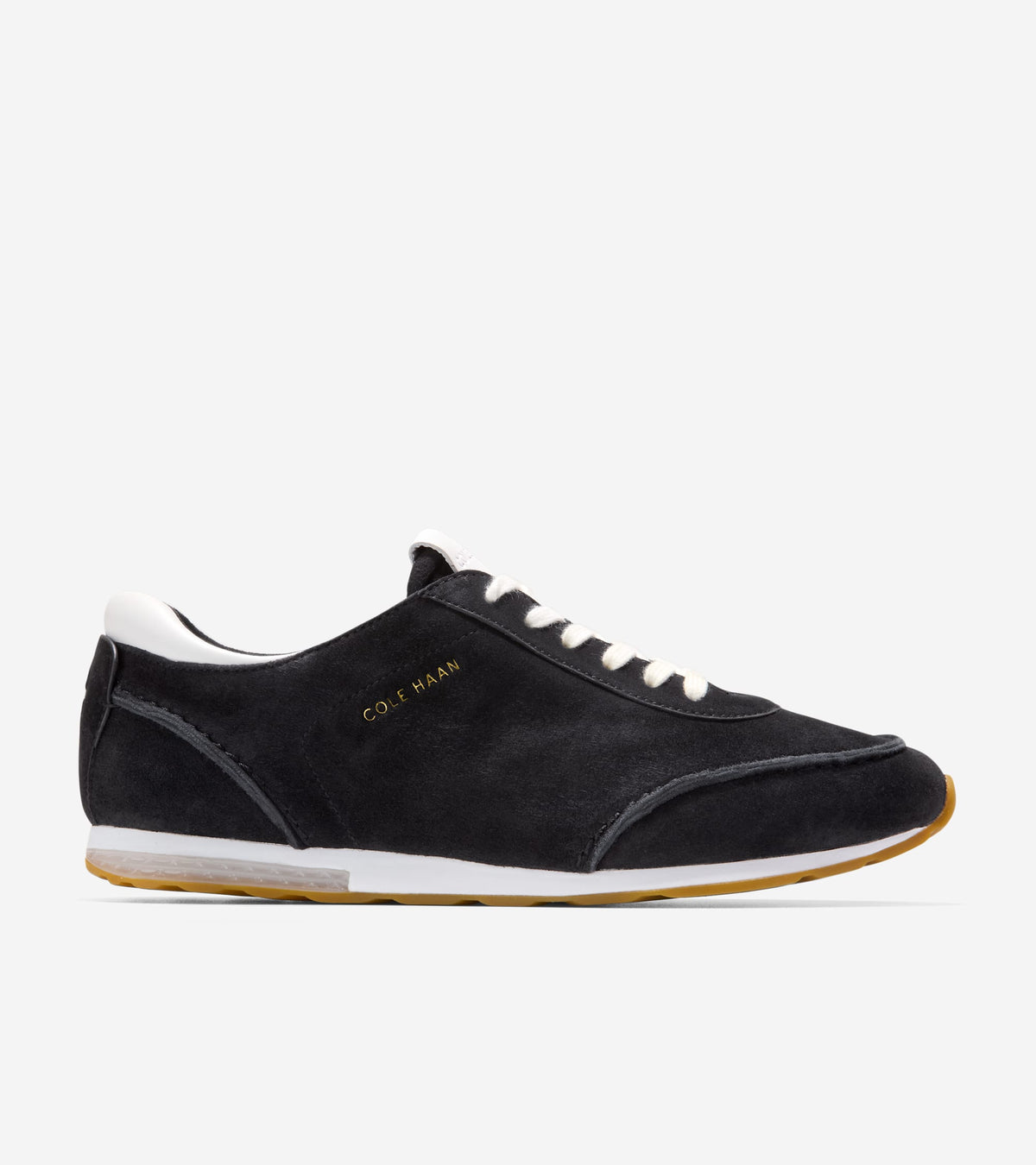 W34724:BLACK SUEDE/LTHR