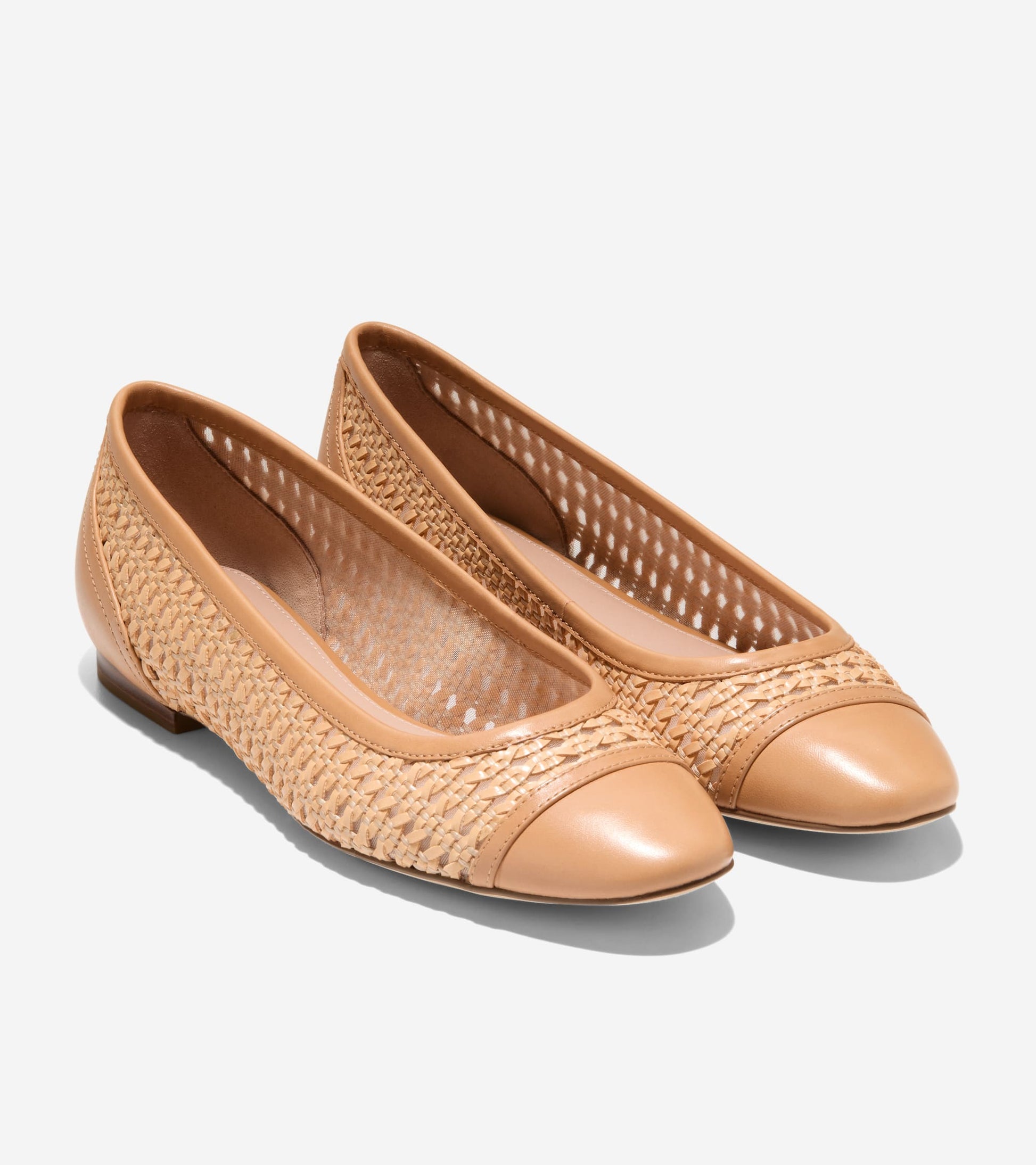 W36029:NATURAL RAFFIA/BISCUIT LTHR