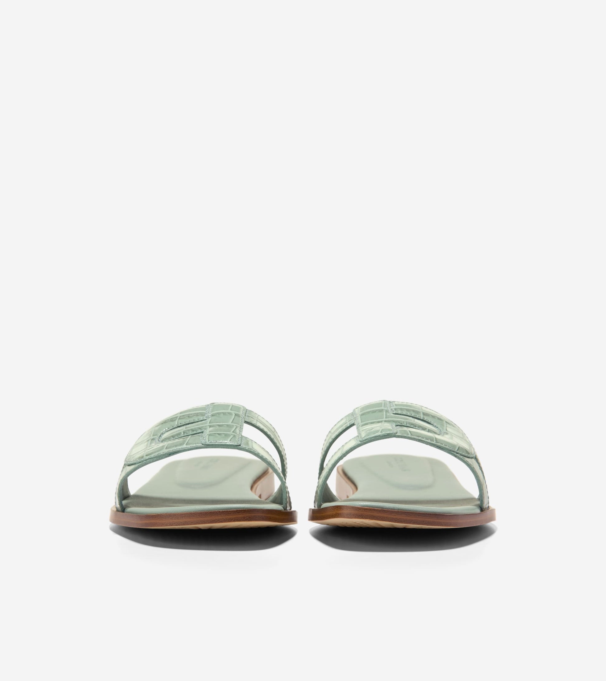 W37014:LILY PAD CROC PRINT LEATHER