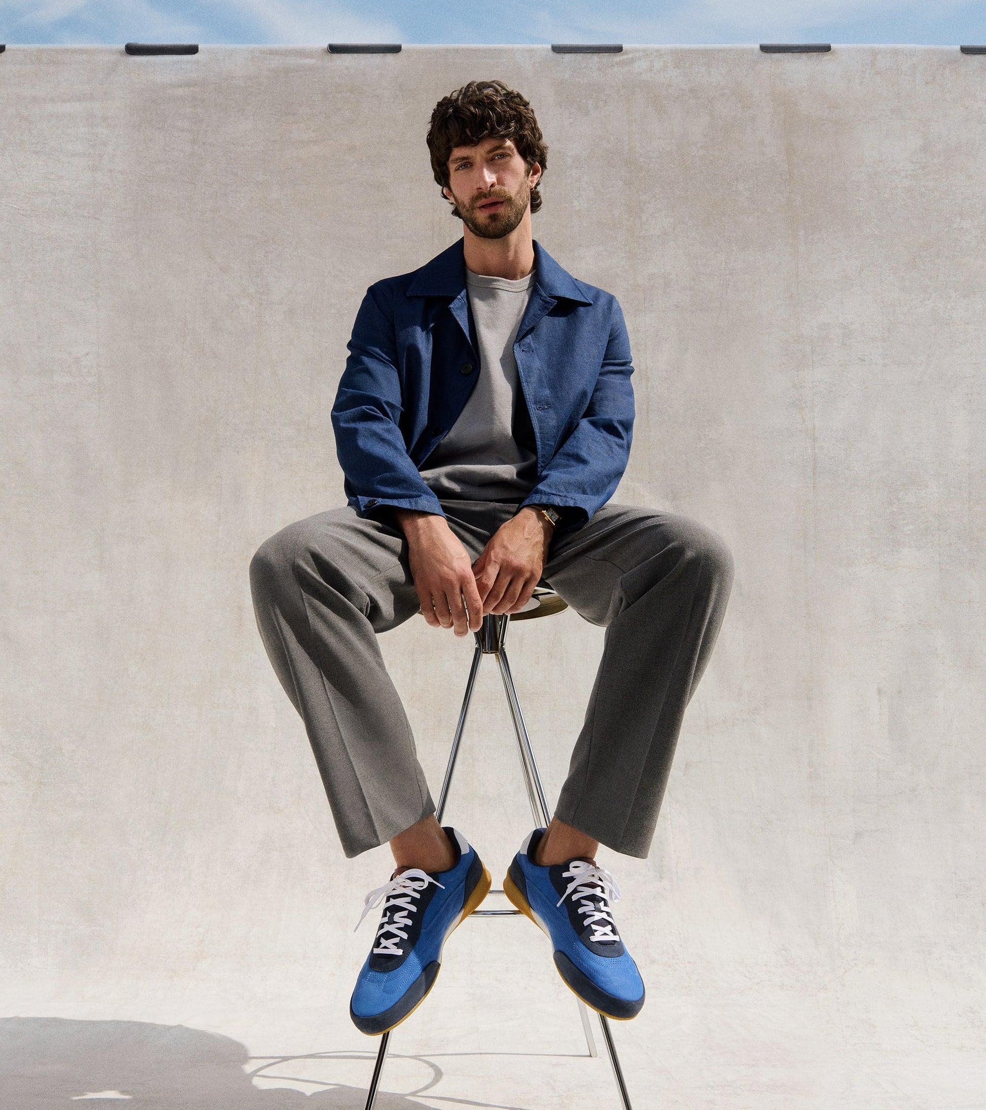 C44812:TRUE BLUE NUBUCK / NAVY BLAZER SUEDE / WHITE