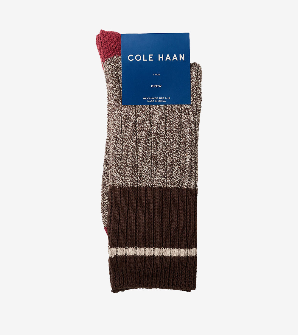 1PK RIBBED CASUAL CREW